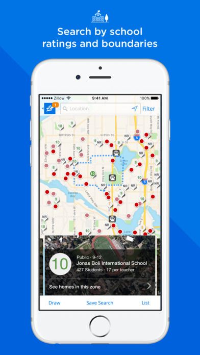 Apps such as Zillow’s are using technology to deliver search features that were difficult in the past - such as searching for properties by school ratings.