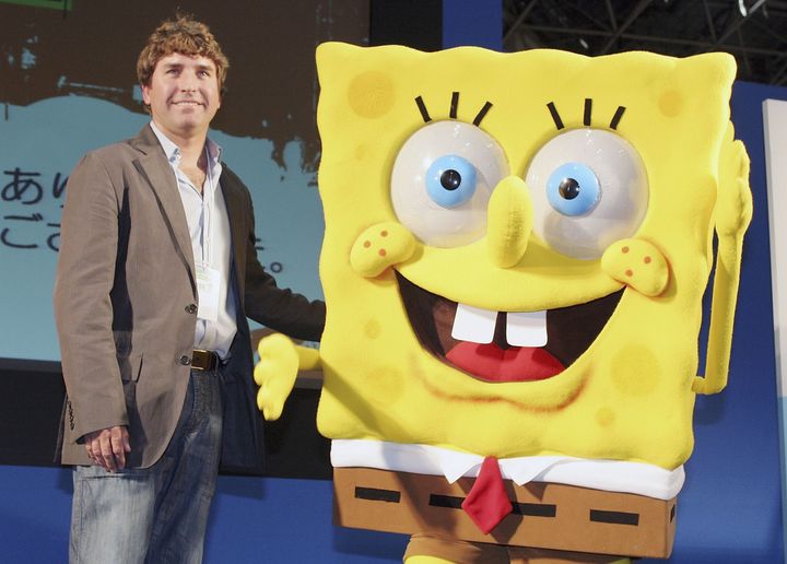 Hillenburg (pictured with SpongeBob in 2006) says he will work as long as possible.