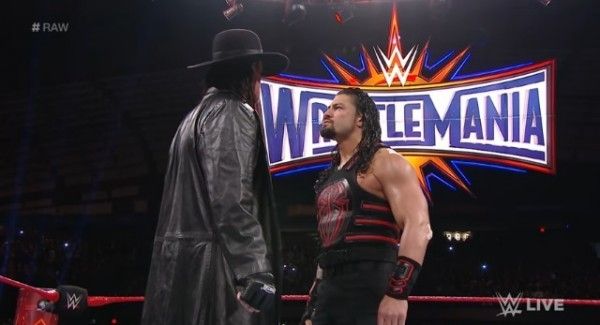 The Undertaker and Roman Reigns are going one-on-one at ‘WrestleMania 33’