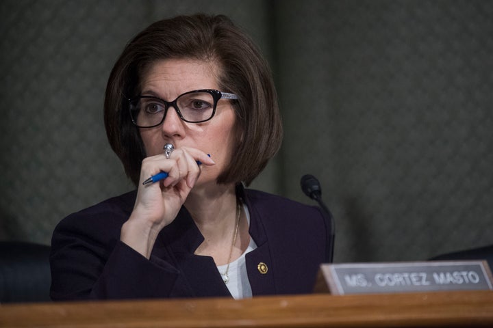 Sen. Catherine Cortez Masto said "racist rhetoric" is feeding hate.