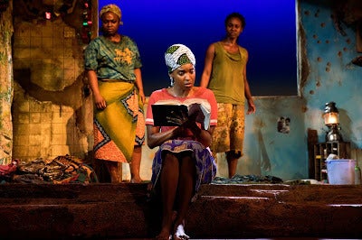 Stacey Sargeant, Ayesha Jordan, and Joniece Abbott-Pratt in a scene from <strong><em>Eclipsed</em></strong>