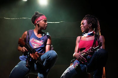 Ayesha Jordan and Adeola Role in a scene from Eclipsed 