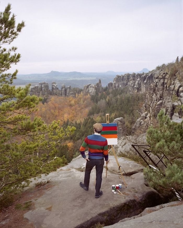 The Elbe Sandstone Mountains in Germany.