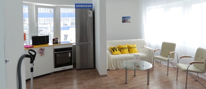 A look inside the 3-D printed home, which costs roughly $10,000 to build.