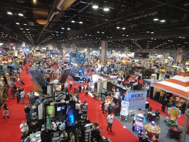 <em>At the annual Amusement Industry conference the latest in high end arcade games - and roller coasters - feature VR.</em>