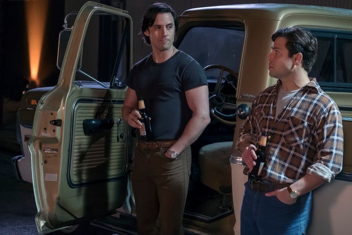 Milo Ventimiglia and Jeremy Luke on "This Is Us." 