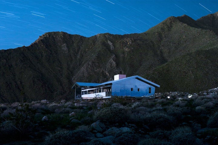 Desert X installation view of Doug Aitken's <em>Mirage,</em> 2017.