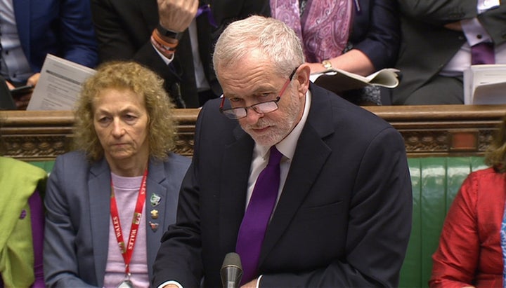 Jeremy Corbyn in the Commons