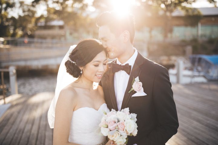 The couple on their wedding day in 2016. 