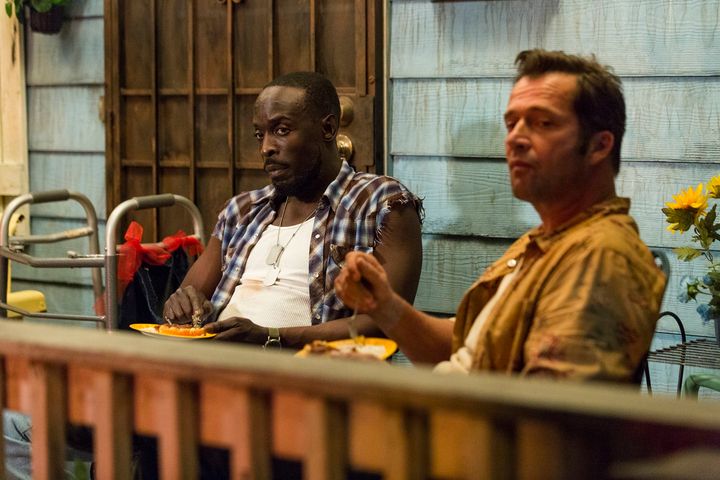 Michael Kenneth Williams and James Purefoy as Leonard and Hap.