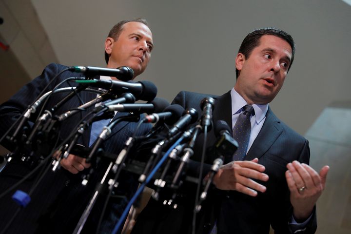 House Select Committee on Intelligence Chairman Rep. Devin Nunes (R-CA) and Ranking Member Rep. Adam Schiff.