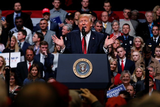 President Donald Trump, at a rally Wednesday in Nashville, says he'd prefer to go back to his original...