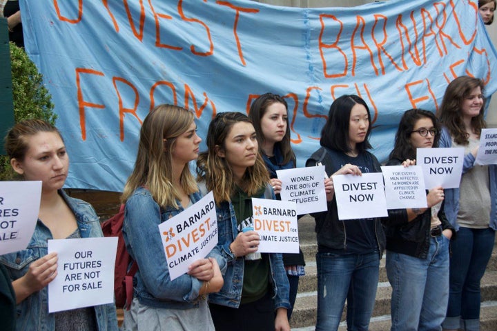 Student activists at Barnard College celebrated a huge victory earlier this month when the New York institution announced plans to divest from climate change-denying fossil fuel companies.