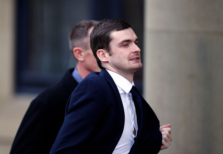 Adam Johnson pictured arriving at Bradford Crown Court in 2016 