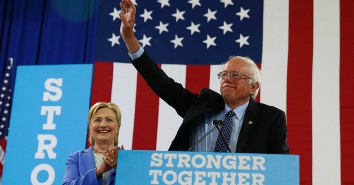 “Stronger Together!”
Senator Bernie Sanders and Hillary Clinton, the Democratic candidate for President of the United States