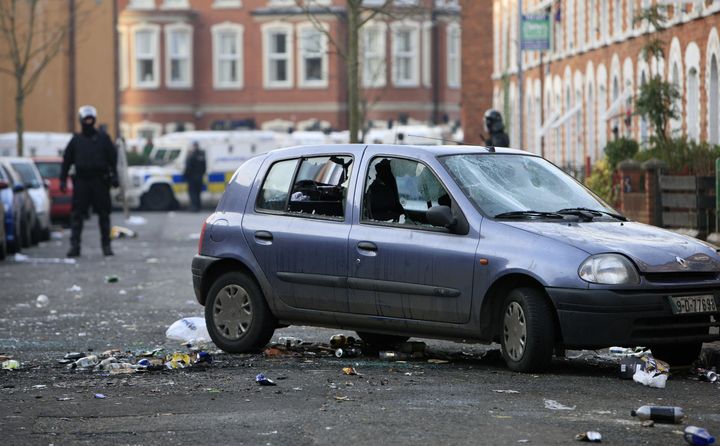 There were riots in the Holylands area of Belfast on St Patrick's Day in 2009 