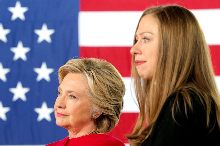 Chelsea Clinton and her mother, former Secretary of State Hillary Clinton.