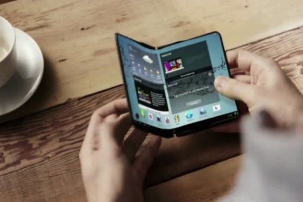 Samsung showed off a foldable smartphone concept in 2013. 