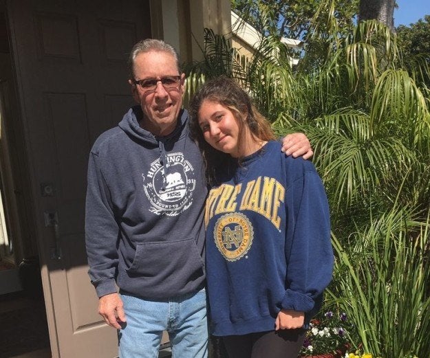 Gabby and her grandpa. 