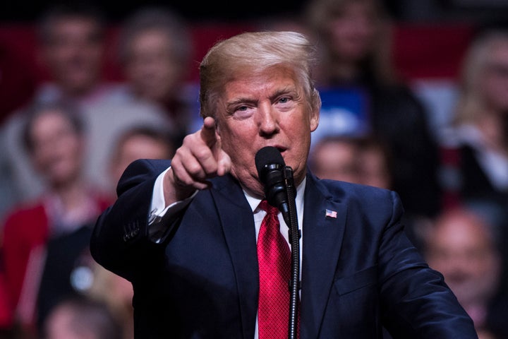 President Donald Trump speaks during a campaign rally in Nashville, TN on Wednesday, March. 15, 2017.