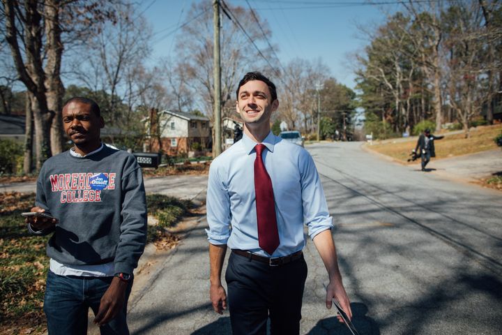 Democratic congressional candidate Jon Ossoff is hoping to win a traditionally Republican district thanks to local voters' distaste for President Donald Trump.