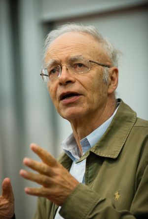 Current Moral Catastrophes include: “1.The neglect, by affluent people, of the needs of people in extreme poverty. 2. The continuing adherence to a lifestyle that, by burning fossil fuel and eating the meat of ruminant animals, contributes to climate change.3. Factory farming, which inflicts misery on 65 billion animals every year.”