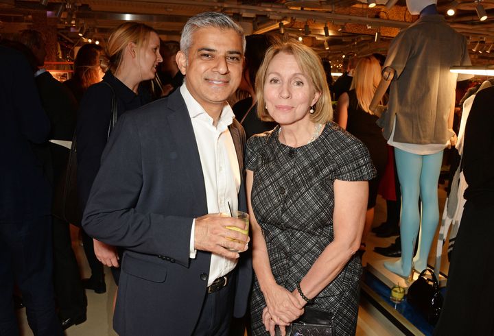 Outgoing Standard Editor Sarah Sands with London Mayor Sadiq Khan