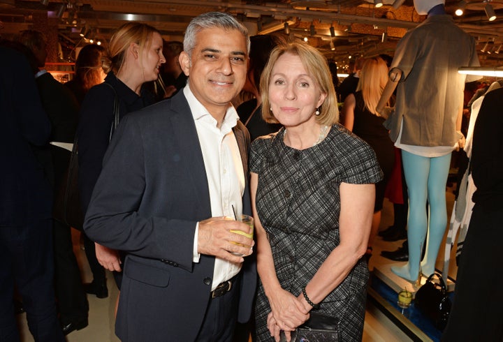 Outgoing Standard Editor Sarah Sands with London Mayor Sadiq Khan