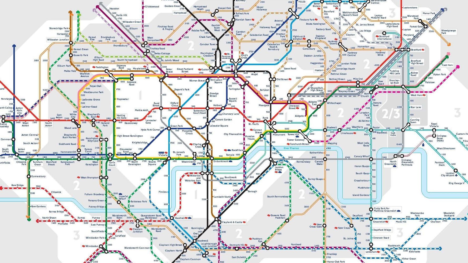 TfL's New Tube Map Reveals Walking Distances Between London Underground ...