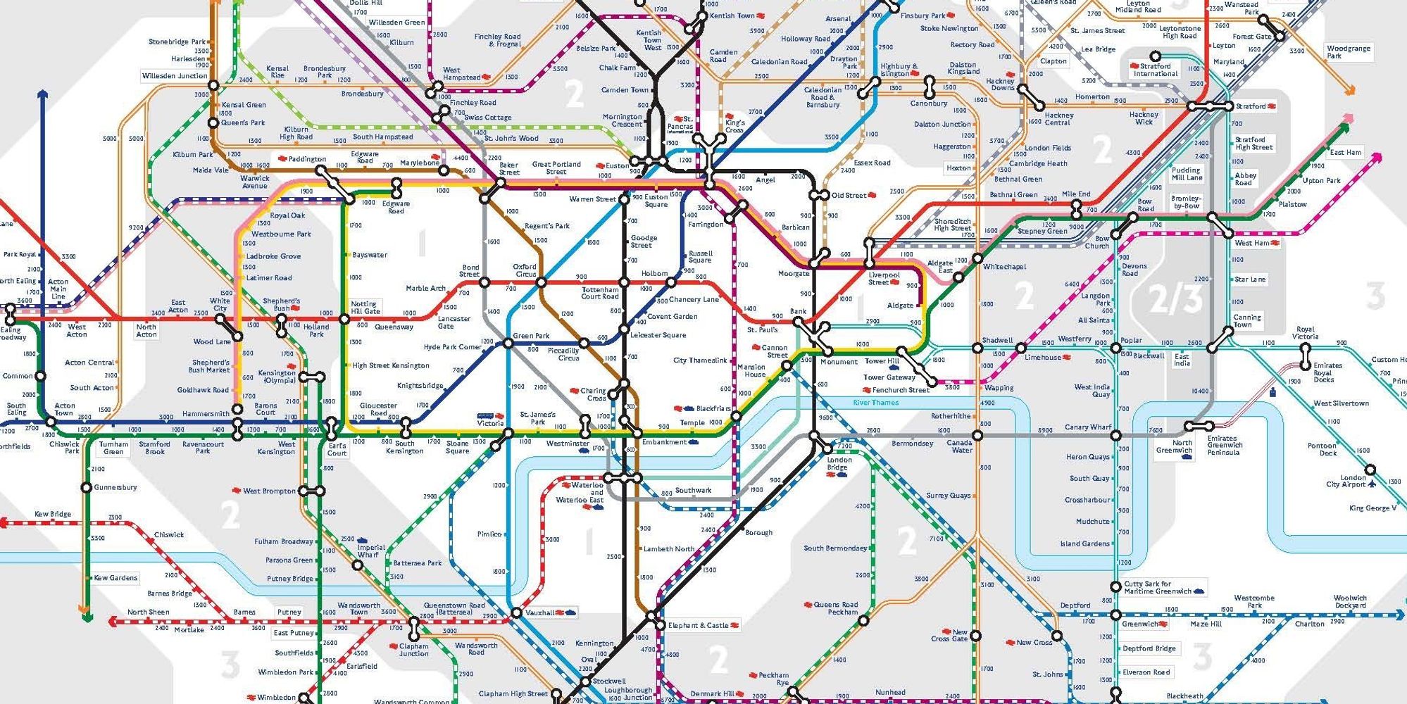 TfL's New Tube Map Reveals Walking Distances Between London Underground