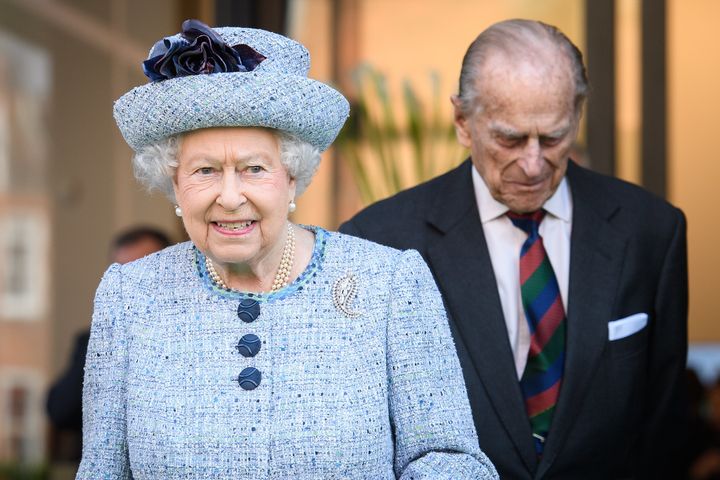 Queen Elizabeth II and Prince Philip in March 2017. 
