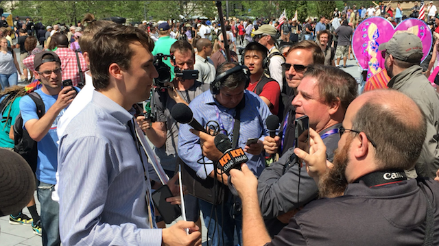<p>Charlie Kirk at the Republican National Convention in 2016.</p>