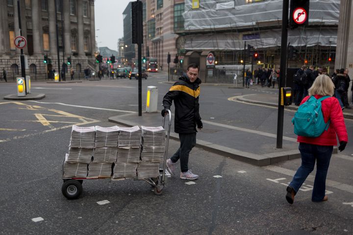The Evening Standard has a circulation of up to 900,000 copies a day