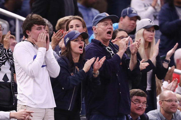 Bill Murray at the Xavier Musketeers and the Maryland Terrapins game.