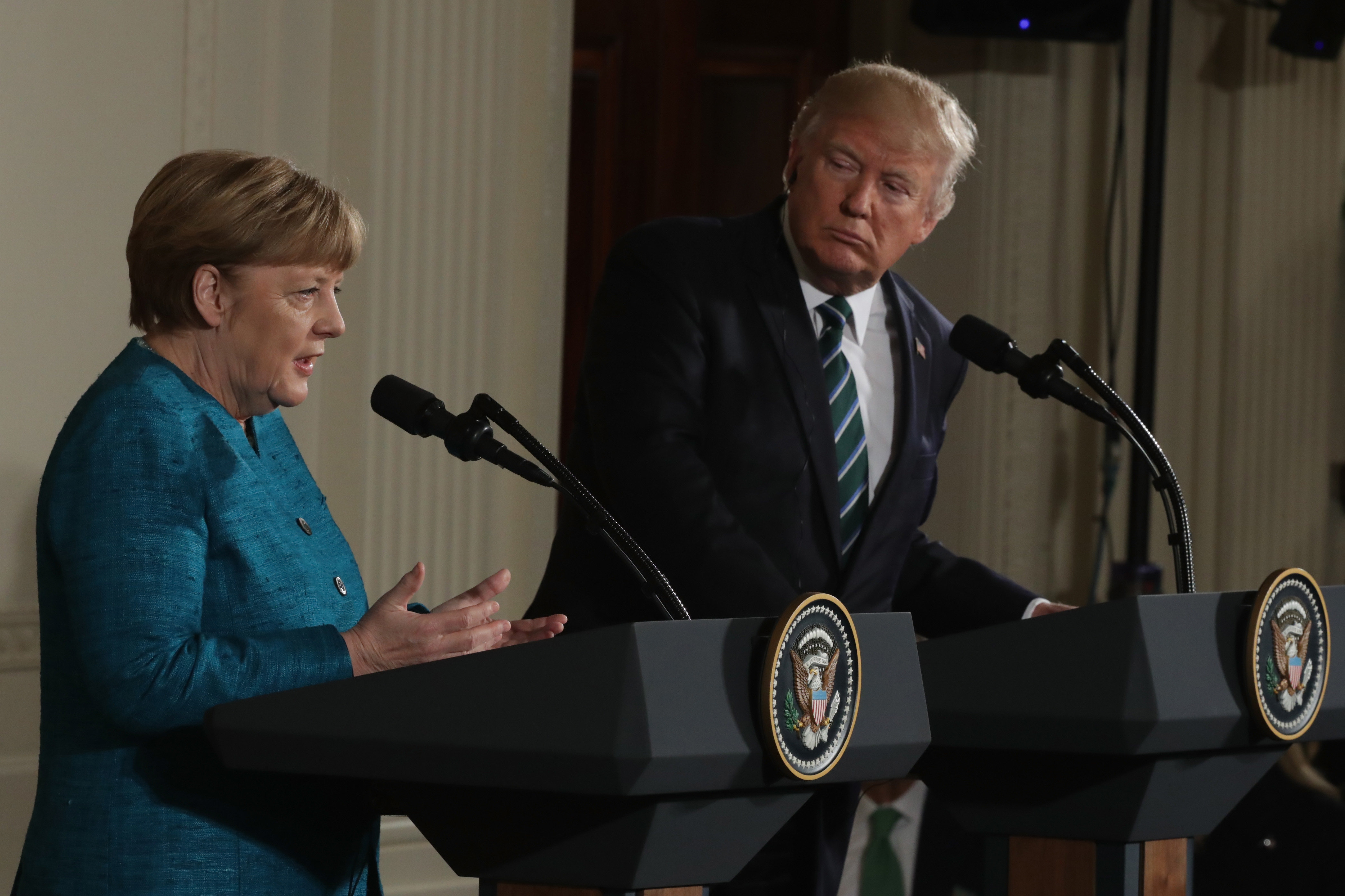 Donald Trump Says He And Angela Merkel 'Have Something In Common' On ...