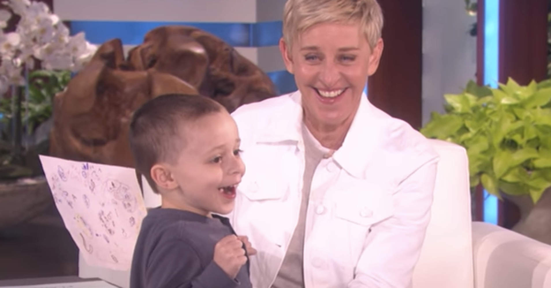 Ellen Meets A 5YearOld Geography Expert Whose Map Hilariously Burns