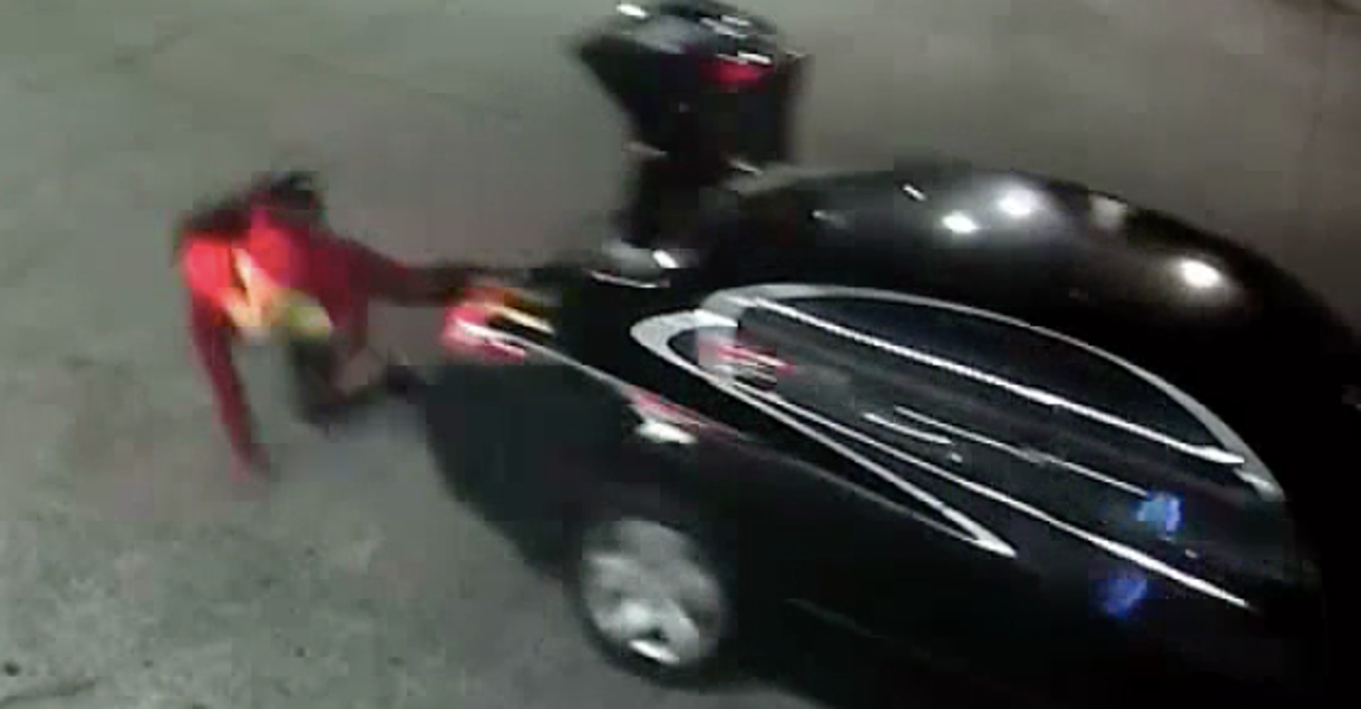 Dramatic Surveillance Video Shows Kidnapped Woman Escape Car Trunk