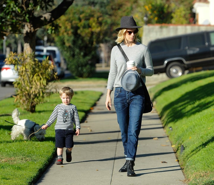 January Jones and her son Xander