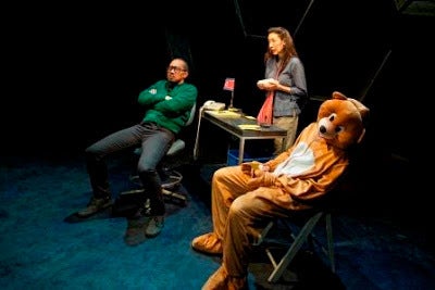 Jomar Tagatac, Kathryn Han, and Julian Green in a scene from You For Me For You 