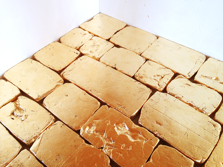 <p>Zadikian’s gilded floor</p>