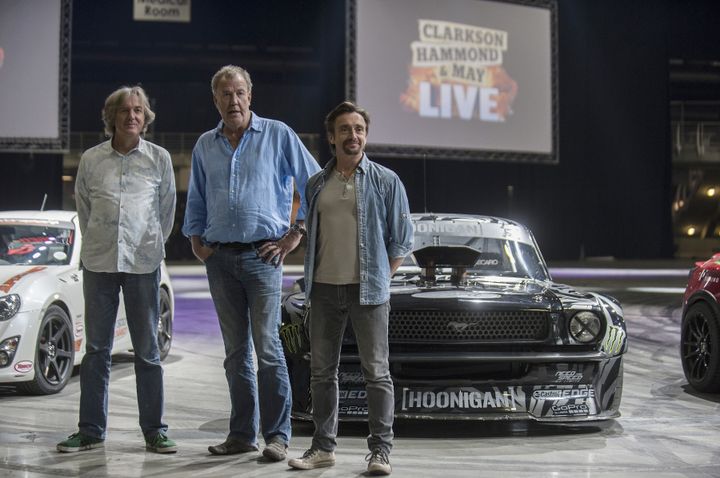 Jeremy Clarkson with his former 'Top Gear' co-hosts