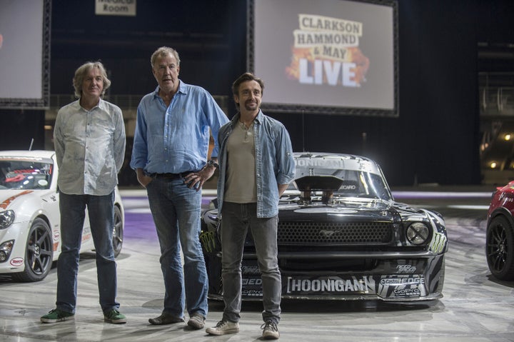 Jeremy Clarkson with his former 'Top Gear' co-hosts