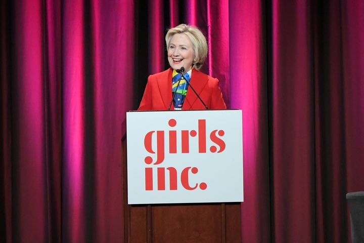 Clinton spoke earlier this month at a luncheon celebrating women of achievement in New York City