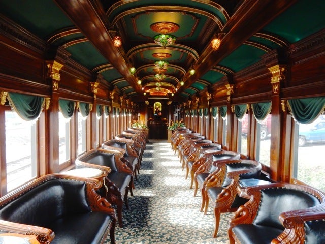 <p>Restored Pullman Car, Colebrookdale RR, Boyertown PA</p>