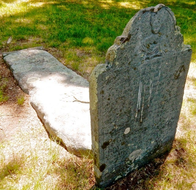 <p>Grave of Mary Nasson, Old York ME</p>