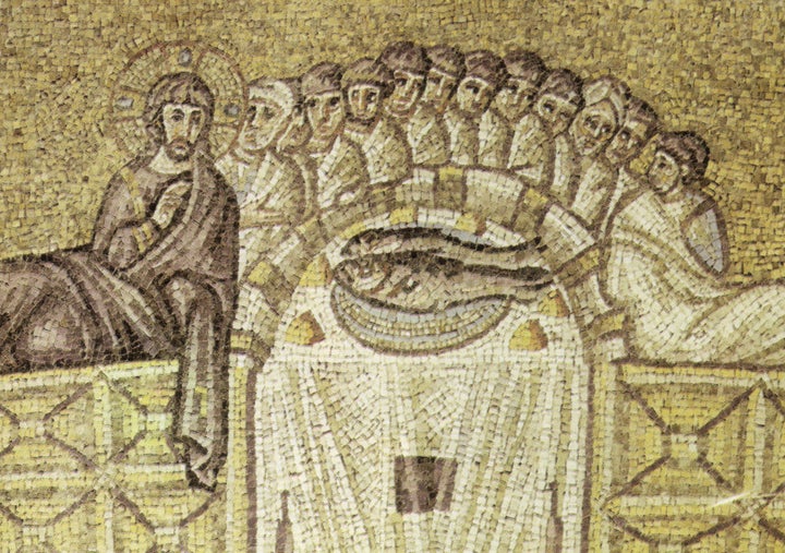 Last Supper in Basilica of Sant'Apollinare Nuovo .