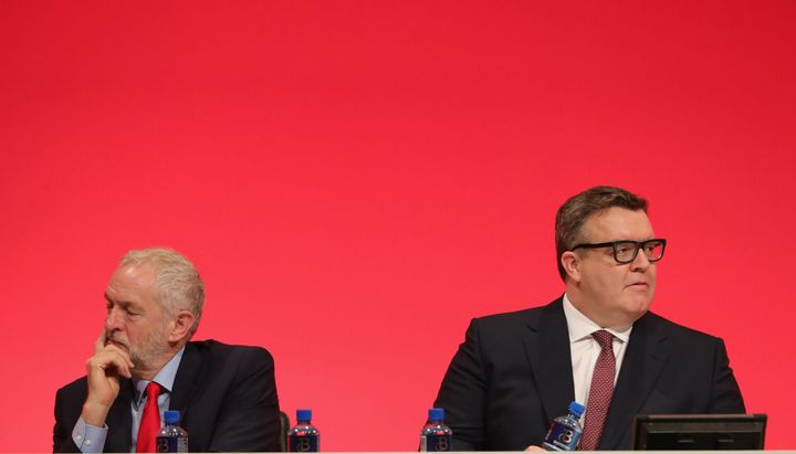 Labour leader Jeremy Corbyn and deputy leader Tom Watson.