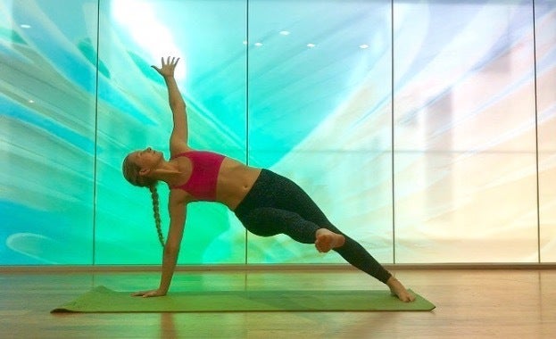 Savanna uses the University of North Texas’ meditation room as a space for yoga. The student union provides an easy accessibl