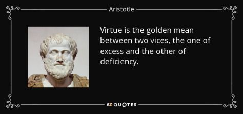 Aristotle’s Golden Mean www.tremblingtrimble.com