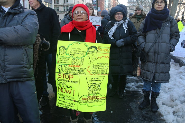 Citywide Alliance Against Displacement rally last week outside City Hall